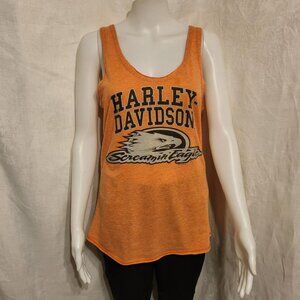 Orange Harley-Davidson tank - L